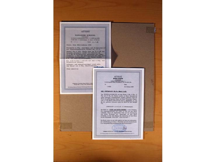 1945/90,  ungebrauchte, postfrische und gestempelte Sammlung dabei Bund/Berlin und DDR in den Hauptnummern bis 1960 augensche