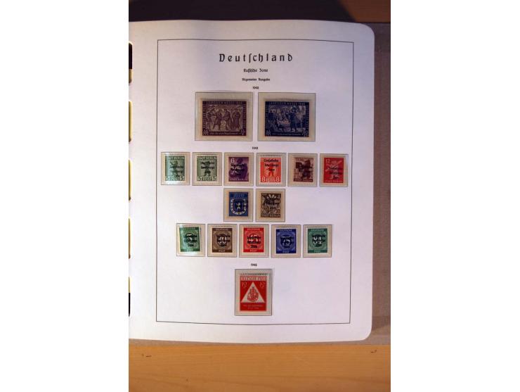 1945/90,  ungebrauchte, postfrische und gestempelte Sammlung dabei Bund/Berlin und DDR in den Hauptnummern bis 1960 augensche