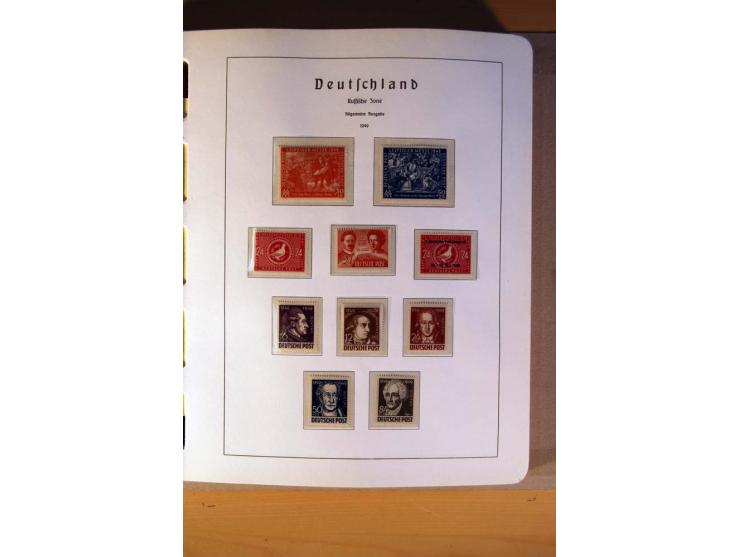 1945/90,  ungebrauchte, postfrische und gestempelte Sammlung dabei Bund/Berlin und DDR in den Hauptnummern bis 1960 augensche