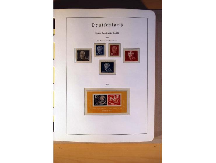1945/90,  ungebrauchte, postfrische und gestempelte Sammlung dabei Bund/Berlin und DDR in den Hauptnummern bis 1960 augensche