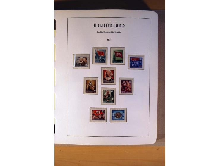 1945/90,  ungebrauchte, postfrische und gestempelte Sammlung dabei Bund/Berlin und DDR in den Hauptnummern bis 1960 augensche