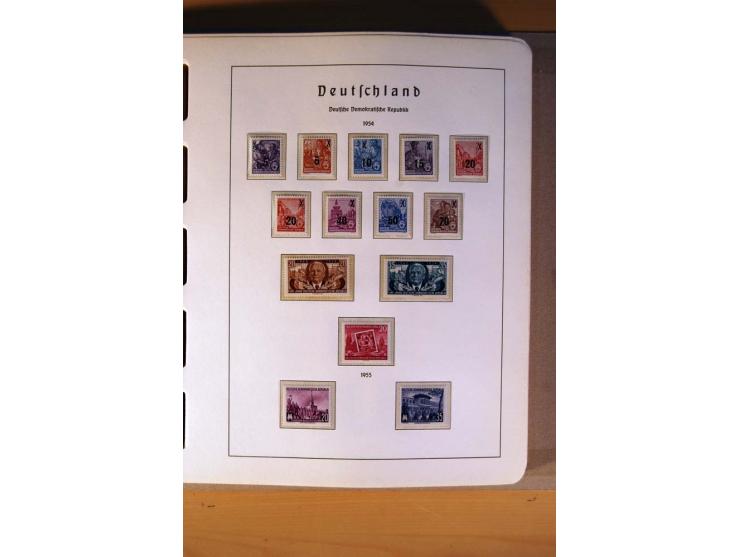 1945/90,  ungebrauchte, postfrische und gestempelte Sammlung dabei Bund/Berlin und DDR in den Hauptnummern bis 1960 augensche