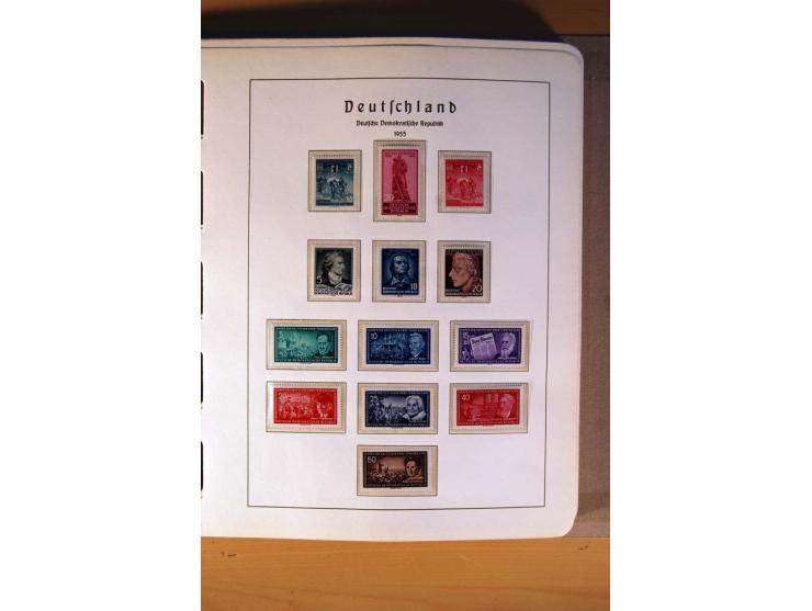 1945/90,  ungebrauchte, postfrische und gestempelte Sammlung dabei Bund/Berlin und DDR in den Hauptnummern bis 1960 augensche