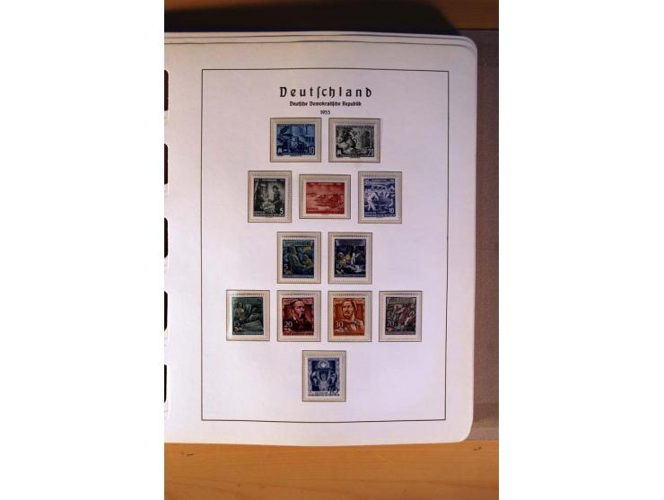 1945/90,  ungebrauchte, postfrische und gestempelte Sammlung dabei Bund/Berlin und DDR in den Hauptnummern bis 1960 augensche