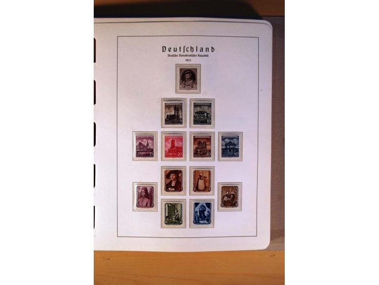 1945/90,  ungebrauchte, postfrische und gestempelte Sammlung dabei Bund/Berlin und DDR in den Hauptnummern bis 1960 augensche