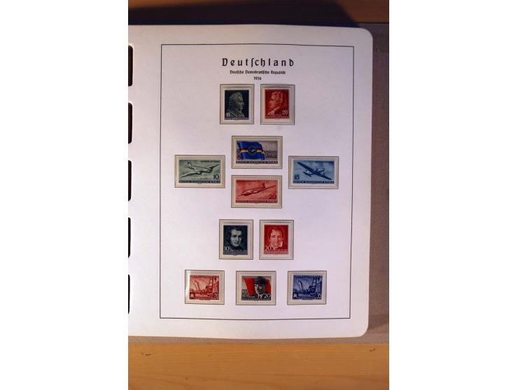 1945/90,  ungebrauchte, postfrische und gestempelte Sammlung dabei Bund/Berlin und DDR in den Hauptnummern bis 1960 augensche