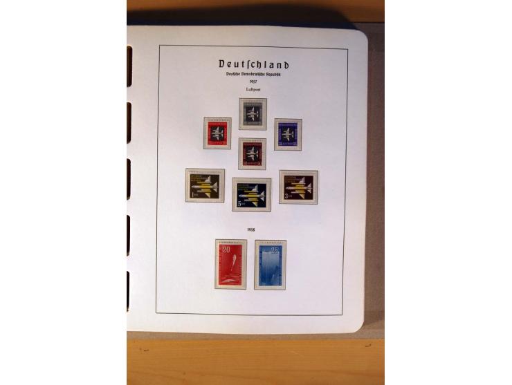 1945/90,  ungebrauchte, postfrische und gestempelte Sammlung dabei Bund/Berlin und DDR in den Hauptnummern bis 1960 augensche