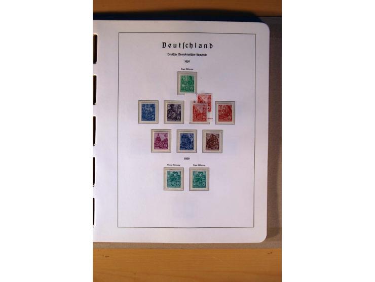 1945/90,  ungebrauchte, postfrische und gestempelte Sammlung dabei Bund/Berlin und DDR in den Hauptnummern bis 1960 augensche