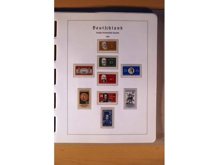 1945/90,  ungebrauchte, postfrische und gestempelte Sammlung dabei Bund/Berlin und DDR in den Hauptnummern bis 1960 augensche