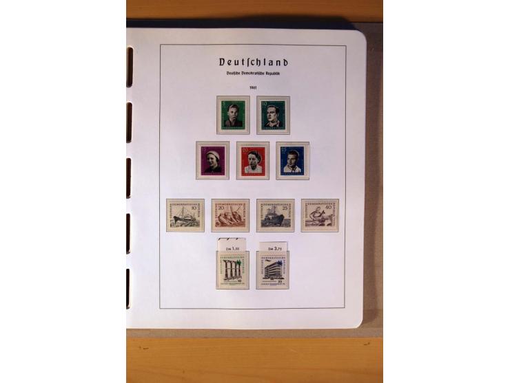 1945/90,  ungebrauchte, postfrische und gestempelte Sammlung dabei Bund/Berlin und DDR in den Hauptnummern bis 1960 augensche