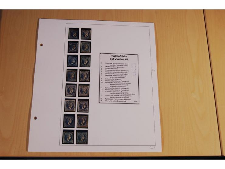 1861/1880, große ungebrauchte und gestempelte Spezialsammlung von rund 2100 Marken, dabei Farbnuancen, Einheiten bis zum 12er
