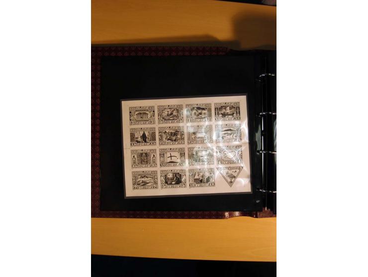 1930, Spezialsammlung der Allthing-Ausgaben, ungebraucht und gestempelt sowie mit zahlreichen Briefen und Karten, dabei viel 