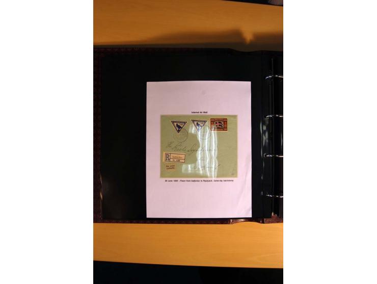 1930, Spezialsammlung der Allthing-Ausgaben, ungebraucht und gestempelt sowie mit zahlreichen Briefen und Karten, dabei viel 