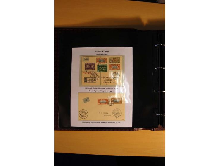 1930, Spezialsammlung der Allthing-Ausgaben, ungebraucht und gestempelt sowie mit zahlreichen Briefen und Karten, dabei viel 
