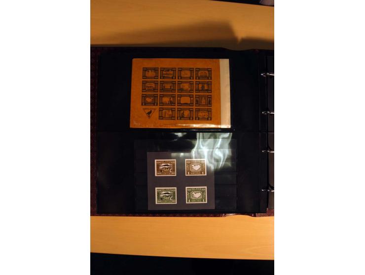 1930, Spezialsammlung der Allthing-Ausgaben, ungebraucht und gestempelt sowie mit zahlreichen Briefen und Karten, dabei viel 