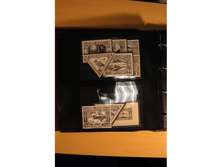1930, Spezialsammlung der Allthing-Ausgaben, ungebraucht und gestempelt sowie mit zahlreichen Briefen und Karten, dabei viel 