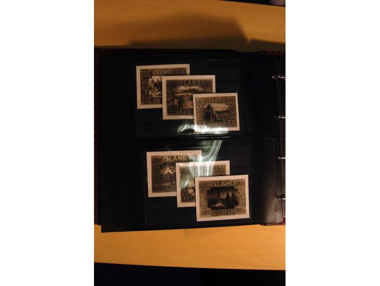 1930, Spezialsammlung der Allthing-Ausgaben, ungebraucht und gestempelt sowie mit zahlreichen Briefen und Karten, dabei viel 