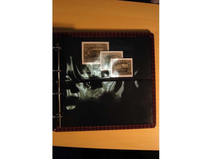 1930, Spezialsammlung der Allthing-Ausgaben, ungebraucht und gestempelt sowie mit zahlreichen Briefen und Karten, dabei viel 