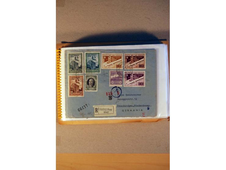 1812/1970, kleiner Posten Briefe und Karten inkl. Triest und San Marino, Schwerpunkt bei den Ganzsachen mit u.a. P 156 gebrau