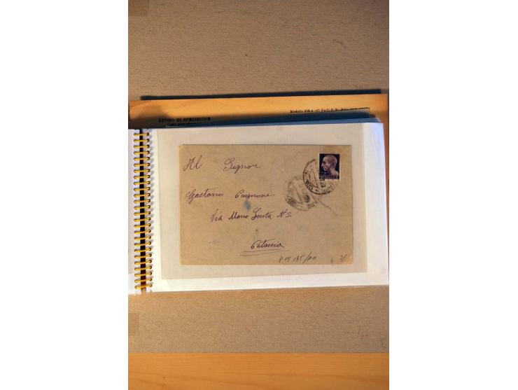 1812/1970, kleiner Posten Briefe und Karten inkl. Triest und San Marino, Schwerpunkt bei den Ganzsachen mit u.a. P 156 gebrau