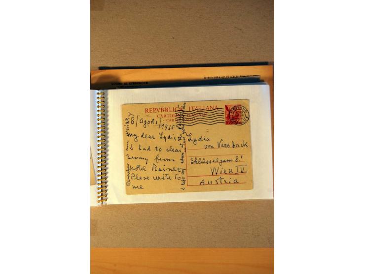 1812/1970, kleiner Posten Briefe und Karten inkl. Triest und San Marino, Schwerpunkt bei den Ganzsachen mit u.a. P 156 gebrau