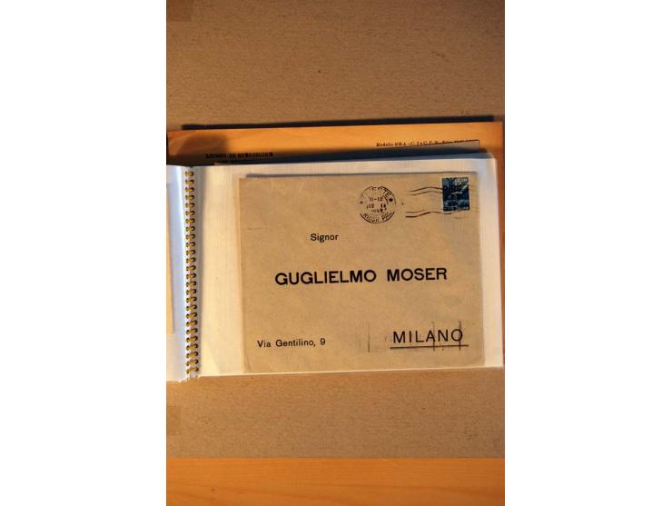 1812/1970, kleiner Posten Briefe und Karten inkl. Triest und San Marino, Schwerpunkt bei den Ganzsachen mit u.a. P 156 gebrau