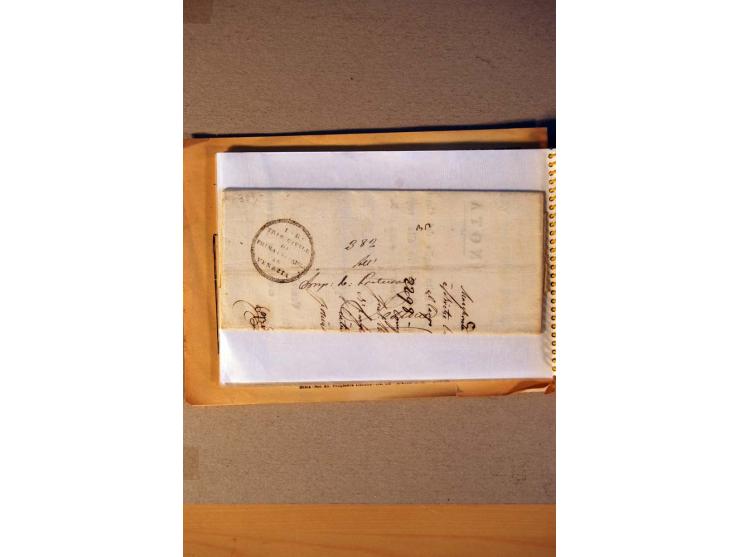 1812/1970, kleiner Posten Briefe und Karten inkl. Triest und San Marino, Schwerpunkt bei den Ganzsachen mit u.a. P 156 gebrau