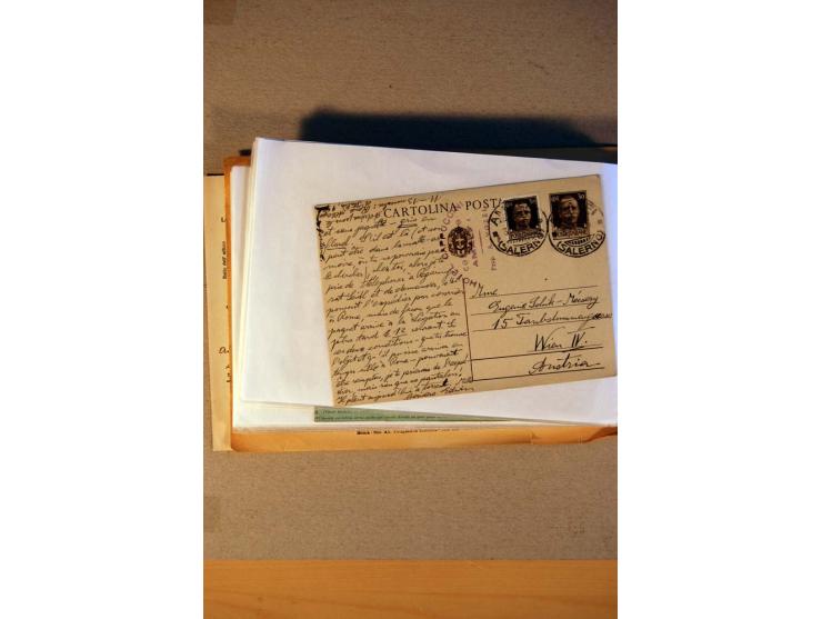 1812/1970, kleiner Posten Briefe und Karten inkl. Triest und San Marino, Schwerpunkt bei den Ganzsachen mit u.a. P 156 gebrau