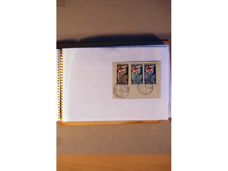 1812/1970, kleiner Posten Briefe und Karten inkl. Triest und San Marino, Schwerpunkt bei den Ganzsachen mit u.a. P 156 gebrau