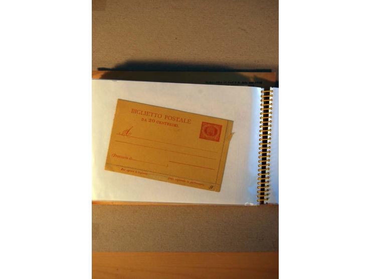 1812/1970, kleiner Posten Briefe und Karten inkl. Triest und San Marino, Schwerpunkt bei den Ganzsachen mit u.a. P 156 gebrau