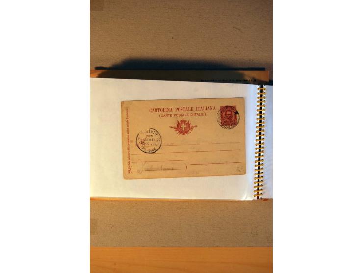 1812/1970, kleiner Posten Briefe und Karten inkl. Triest und San Marino, Schwerpunkt bei den Ganzsachen mit u.a. P 156 gebrau
