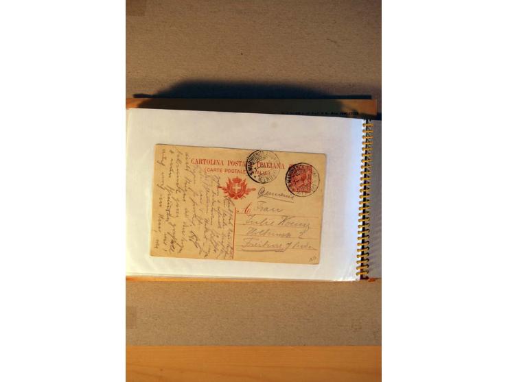 1812/1970, kleiner Posten Briefe und Karten inkl. Triest und San Marino, Schwerpunkt bei den Ganzsachen mit u.a. P 156 gebrau