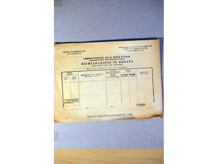 1812/1970, kleiner Posten Briefe und Karten inkl. Triest und San Marino, Schwerpunkt bei den Ganzsachen mit u.a. P 156 gebrau