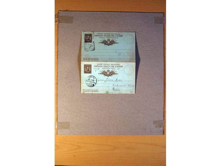 1877/1980 (ca.), Posten mit rund 370 Briefen, Karten und  vielen Ganzsachen (u.a. 20mal P 45), dabei auch Bedarfspost mit Pak