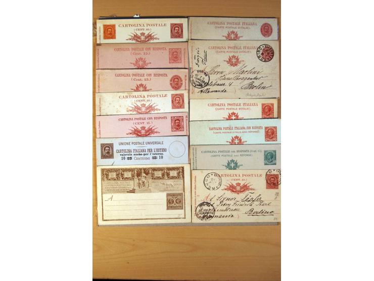 1877/1980 (ca.), Posten mit rund 370 Briefen, Karten und  vielen Ganzsachen (u.a. 20mal P 45), dabei auch Bedarfspost mit Pak