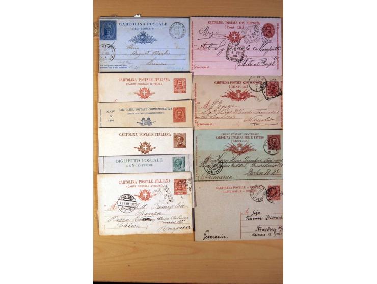 1877/1980 (ca.), Posten mit rund 370 Briefen, Karten und  vielen Ganzsachen (u.a. 20mal P 45), dabei auch Bedarfspost mit Pak