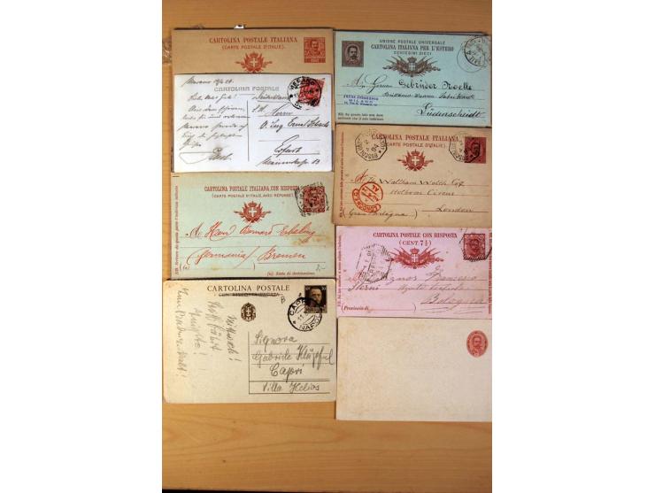 1877/1980 (ca.), Posten mit rund 370 Briefen, Karten und  vielen Ganzsachen (u.a. 20mal P 45), dabei auch Bedarfspost mit Pak