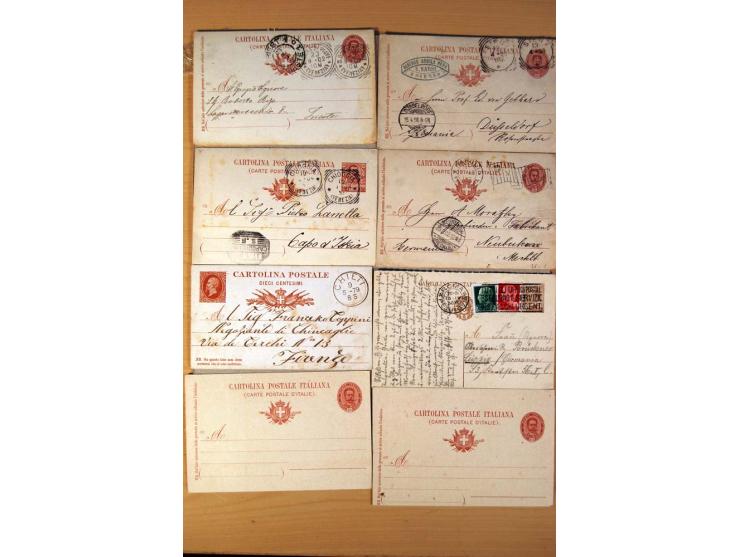 1877/1980 (ca.), Posten mit rund 370 Briefen, Karten und  vielen Ganzsachen (u.a. 20mal P 45), dabei auch Bedarfspost mit Pak