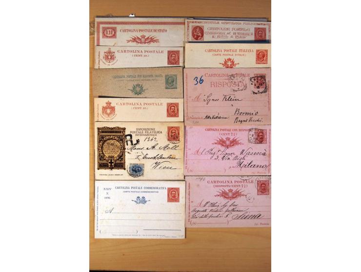 1877/1980 (ca.), Posten mit rund 370 Briefen, Karten und  vielen Ganzsachen (u.a. 20mal P 45), dabei auch Bedarfspost mit Pak