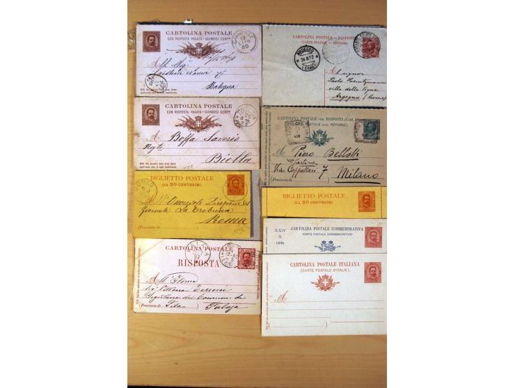 1877/1980 (ca.), Posten mit rund 370 Briefen, Karten und  vielen Ganzsachen (u.a. 20mal P 45), dabei auch Bedarfspost mit Pak