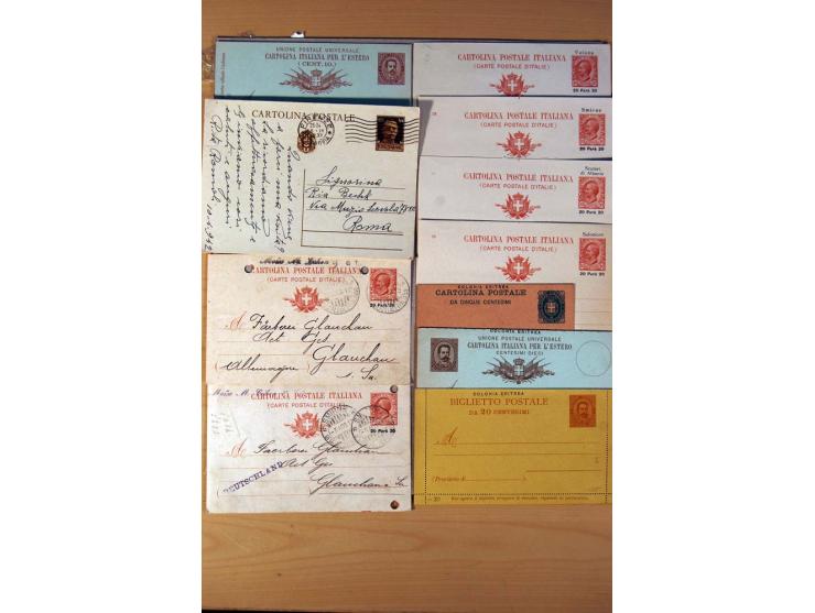 1877/1980 (ca.), Posten mit rund 370 Briefen, Karten und  vielen Ganzsachen (u.a. 20mal P 45), dabei auch Bedarfspost mit Pak