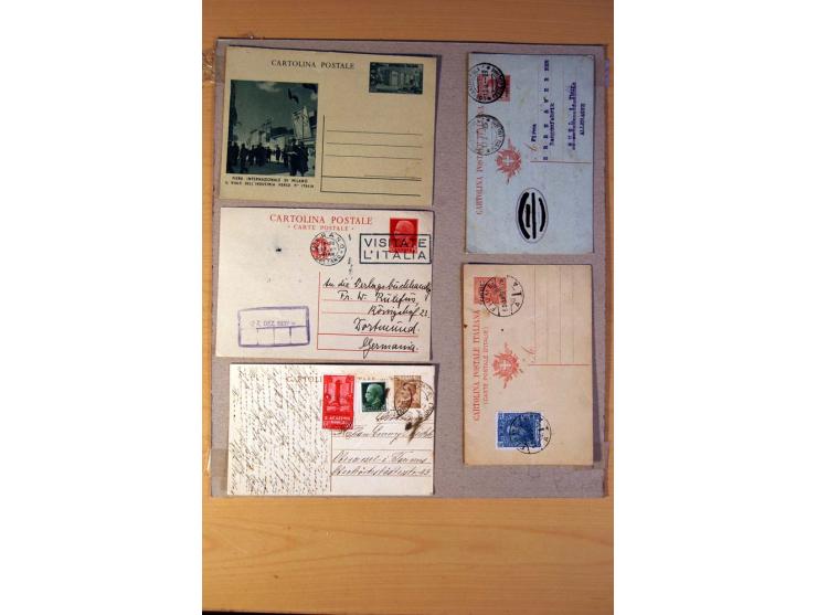1877/1980 (ca.), Posten mit rund 370 Briefen, Karten und  vielen Ganzsachen (u.a. 20mal P 45), dabei auch Bedarfspost mit Pak