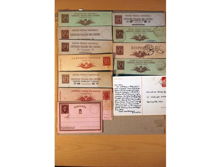 1877/1980 (ca.), Posten mit rund 370 Briefen, Karten und  vielen Ganzsachen (u.a. 20mal P 45), dabei auch Bedarfspost mit Pak