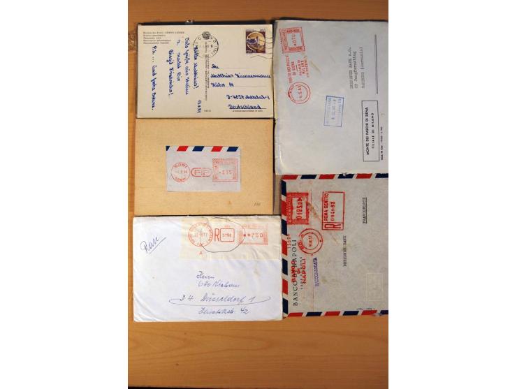 1877/1980 (ca.), Posten mit rund 370 Briefen, Karten und  vielen Ganzsachen (u.a. 20mal P 45), dabei auch Bedarfspost mit Pak