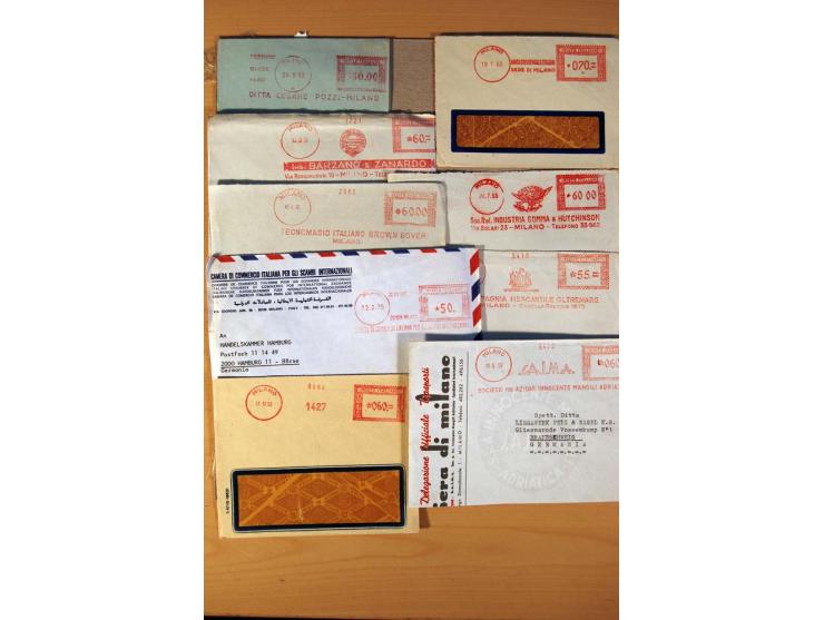 1877/1980 (ca.), Posten mit rund 370 Briefen, Karten und  vielen Ganzsachen (u.a. 20mal P 45), dabei auch Bedarfspost mit Pak