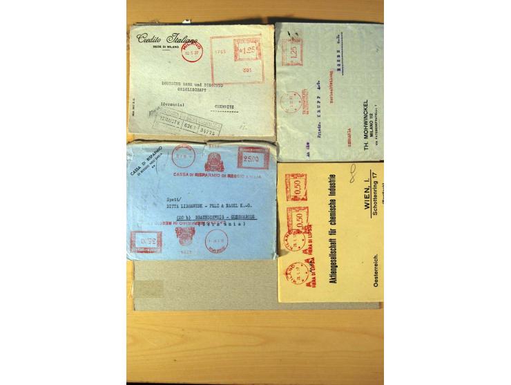 1877/1980 (ca.), Posten mit rund 370 Briefen, Karten und  vielen Ganzsachen (u.a. 20mal P 45), dabei auch Bedarfspost mit Pak