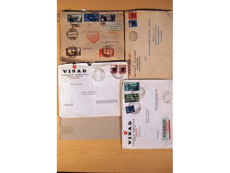 1877/1980 (ca.), Posten mit rund 370 Briefen, Karten und  vielen Ganzsachen (u.a. 20mal P 45), dabei auch Bedarfspost mit Pak