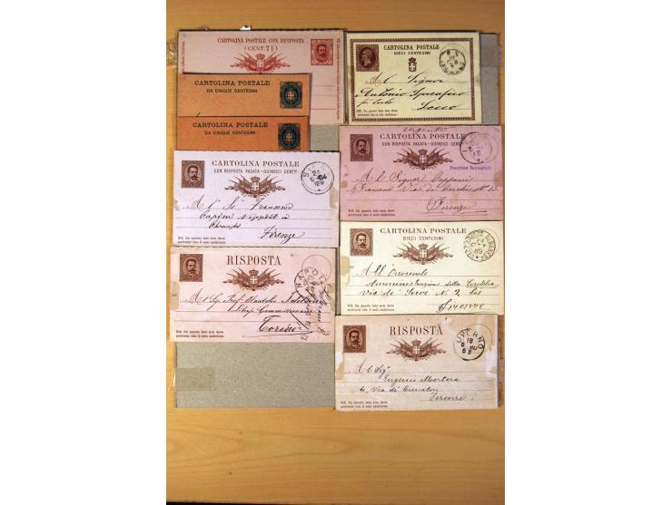 1877/1980 (ca.), Posten mit rund 370 Briefen, Karten und  vielen Ganzsachen (u.a. 20mal P 45), dabei auch Bedarfspost mit Pak