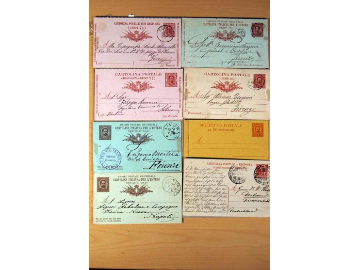 1877/1980 (ca.), Posten mit rund 370 Briefen, Karten und  vielen Ganzsachen (u.a. 20mal P 45), dabei auch Bedarfspost mit Pak