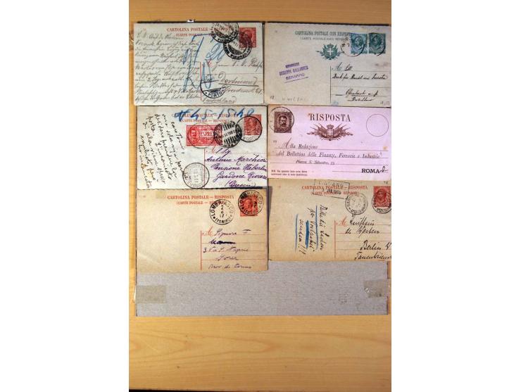 1877/1980 (ca.), Posten mit rund 370 Briefen, Karten und  vielen Ganzsachen (u.a. 20mal P 45), dabei auch Bedarfspost mit Pak